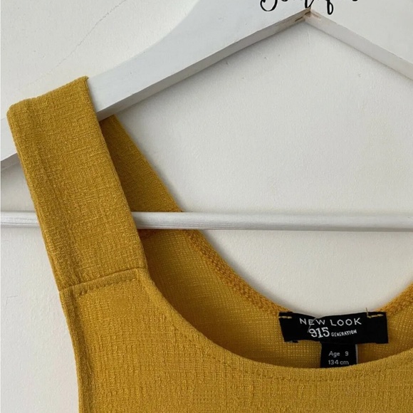 Girls 915 Generation New Look Yellow Ponte Pinny Dress Age 9 Years Old - Picture 5 of 6